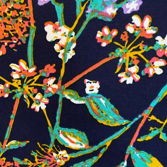 NWT Ulla Popken Knit Stretch Top pretty floral print / short sleeved Sz 24/26 - Picture 6 of 13